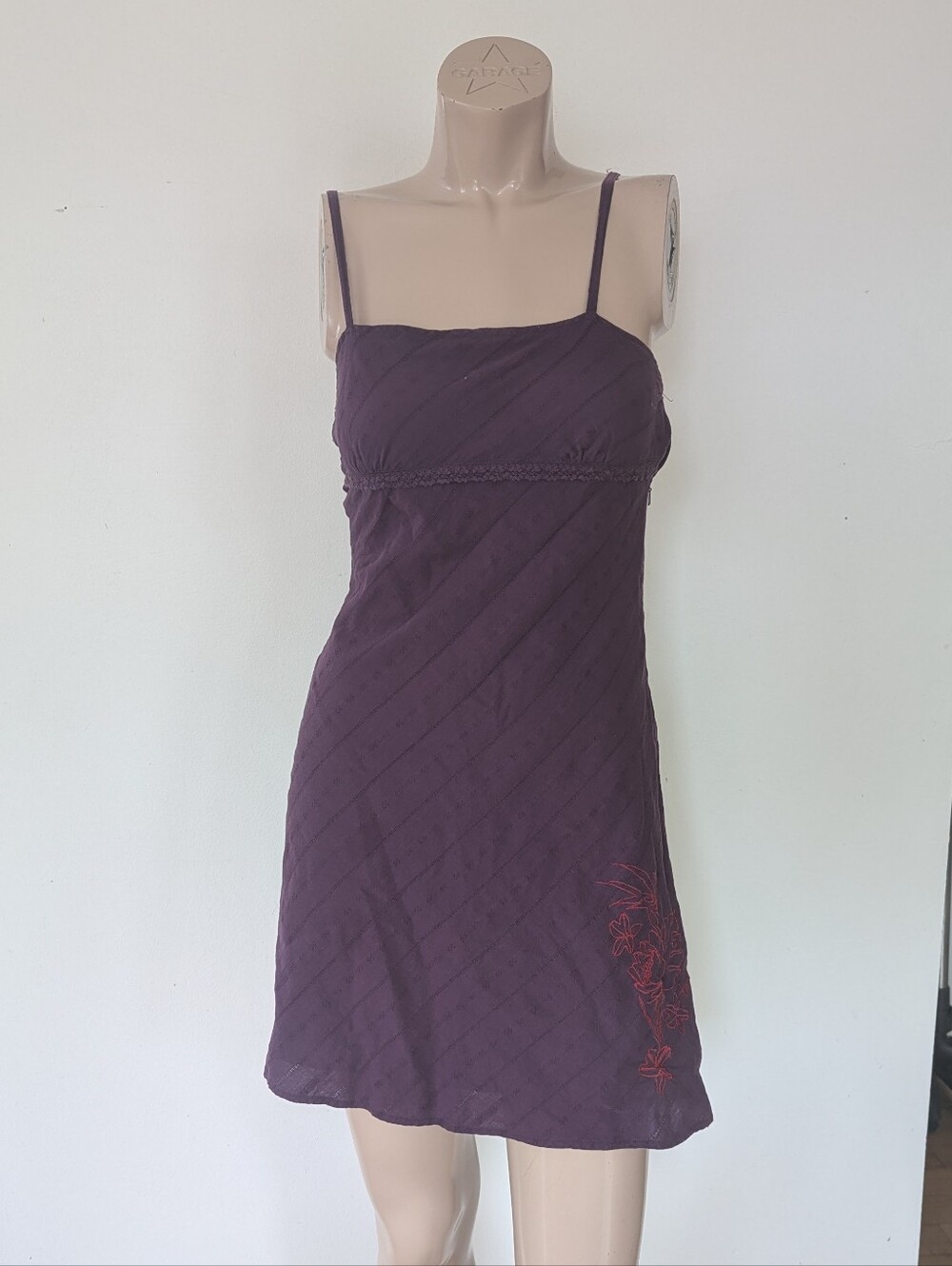 y2k Purple Spaghetti-Strap Mini Dress, fit xsmall- small